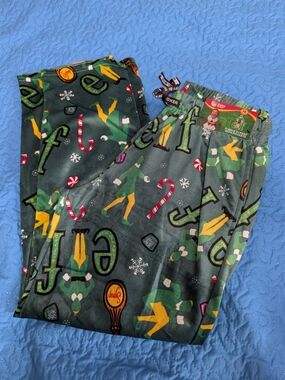 Kids Green Holiday Pajama Bottoms - Unbranded
